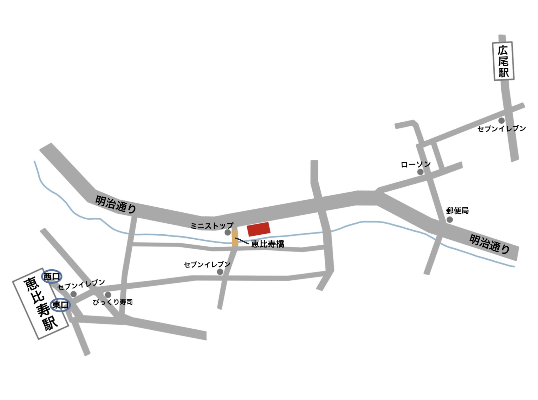 石川税理士事務所 簡略地図